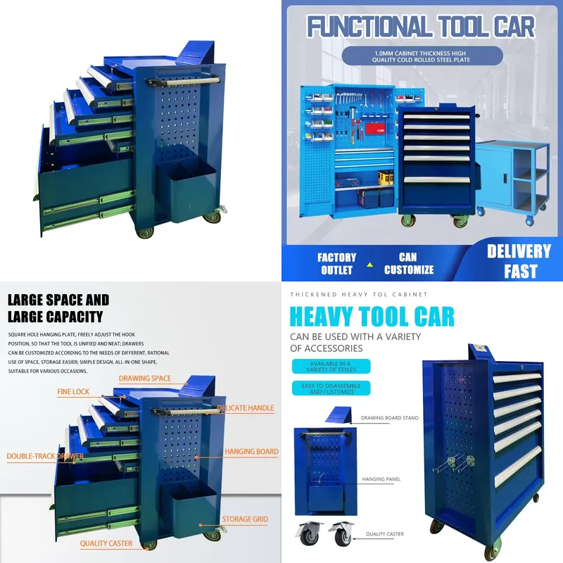 Workshop Tools Trolley - Fenghui Wholesale Workshop Multifunction Hardware Storage