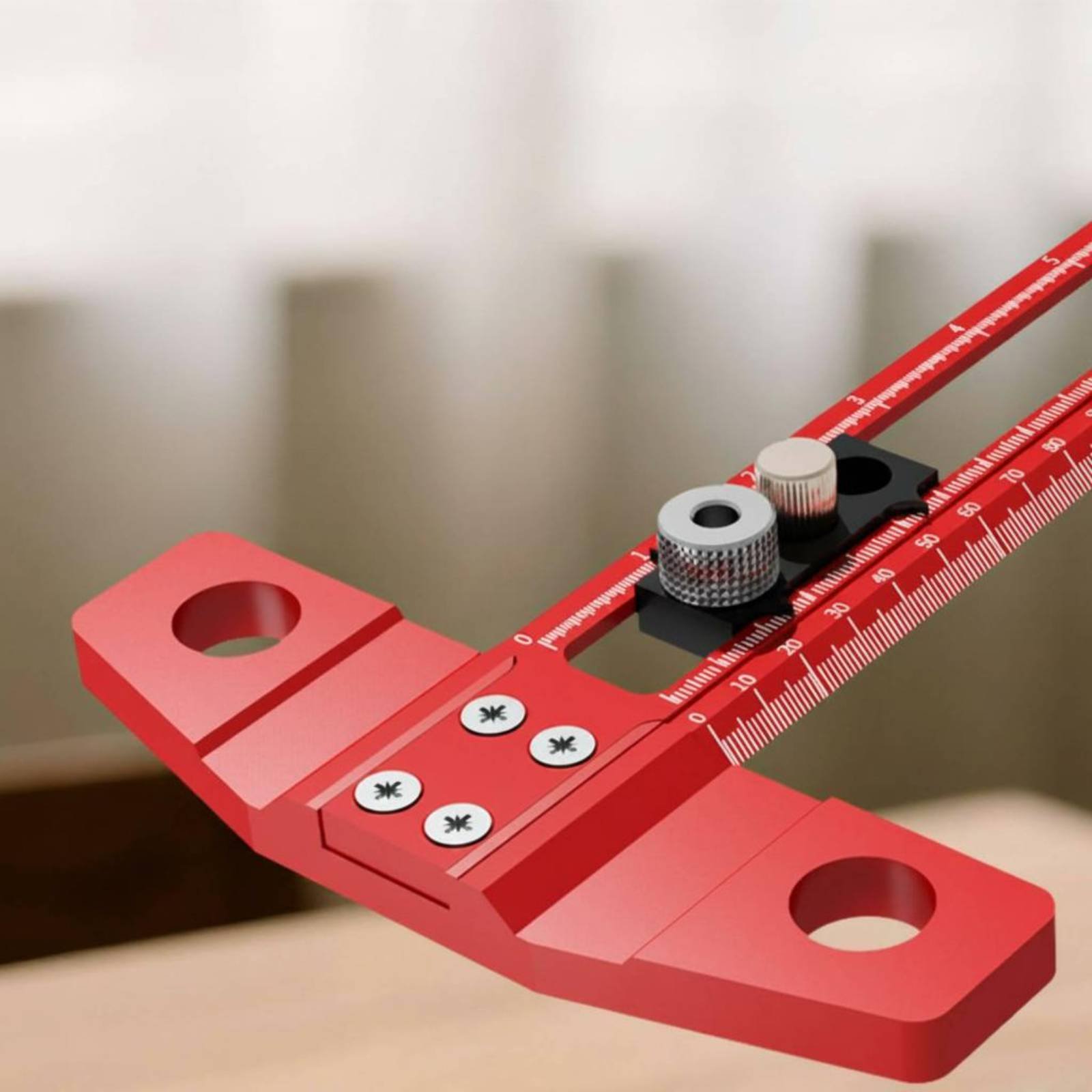 Workshop Marking Tools - T-Square Ruler Drill Hole Guide Carpenter