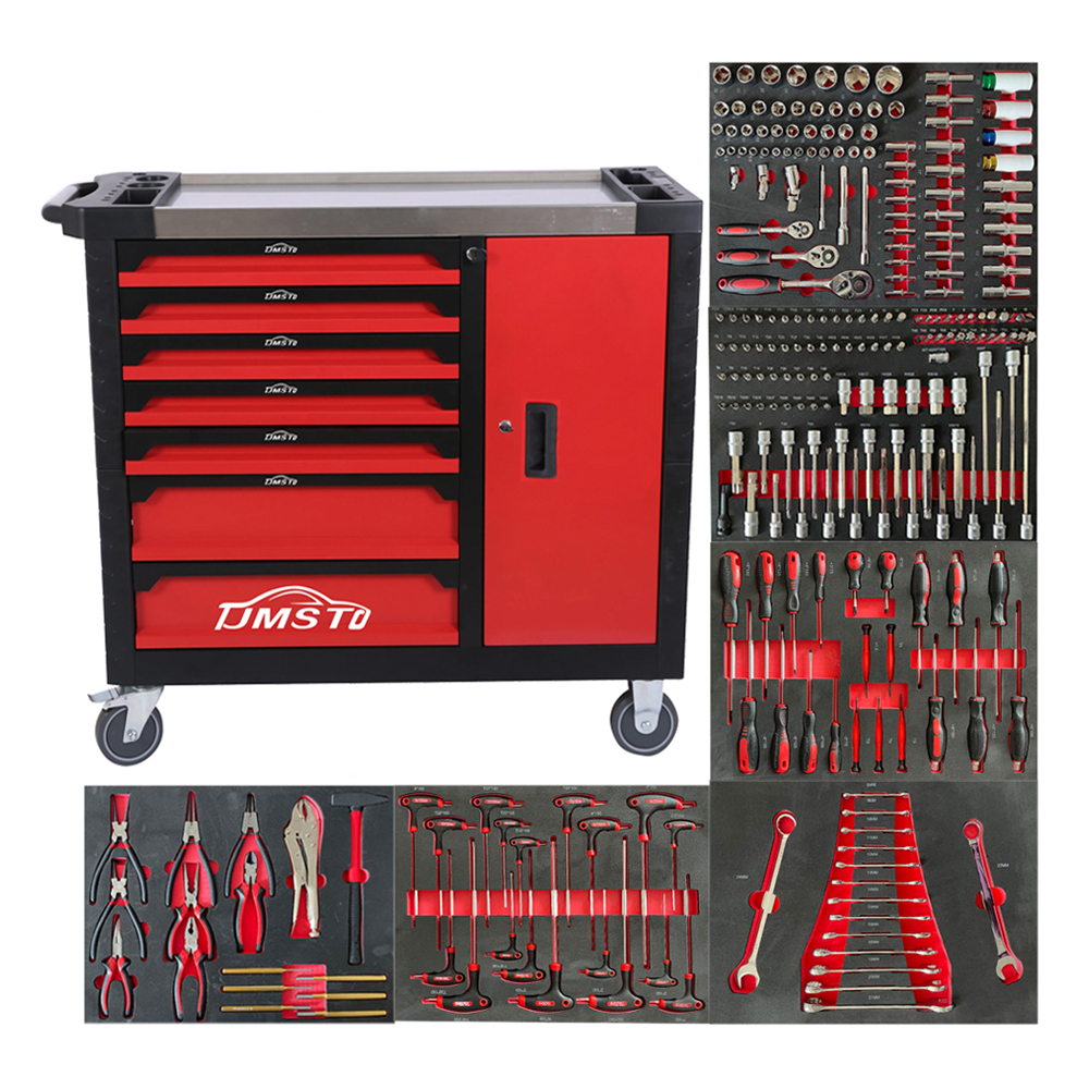 Workshop Tools Trolley - CE Certified 7 Drawer Tool Cabinet