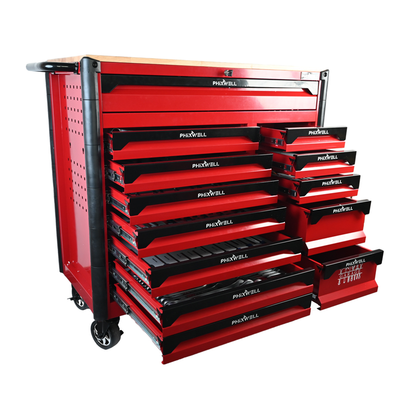 Workshop Tools Trolley - Big Cabinet Color Custom 13 Drawers