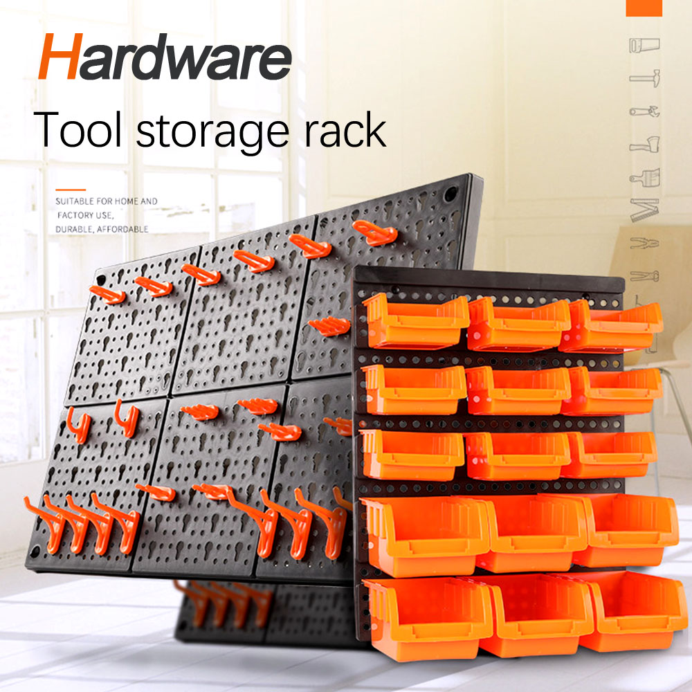 Workshop Tools Board - Garage Wall Organization Bins Hanging Wall