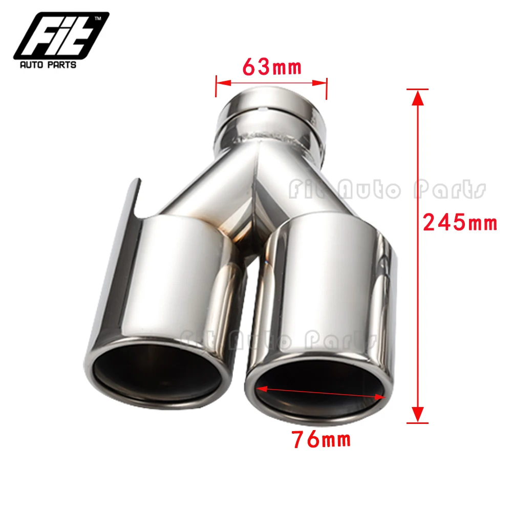 1pcs dual exhaust tip stainles - Pipe Clamp Bar ulasan dan harga