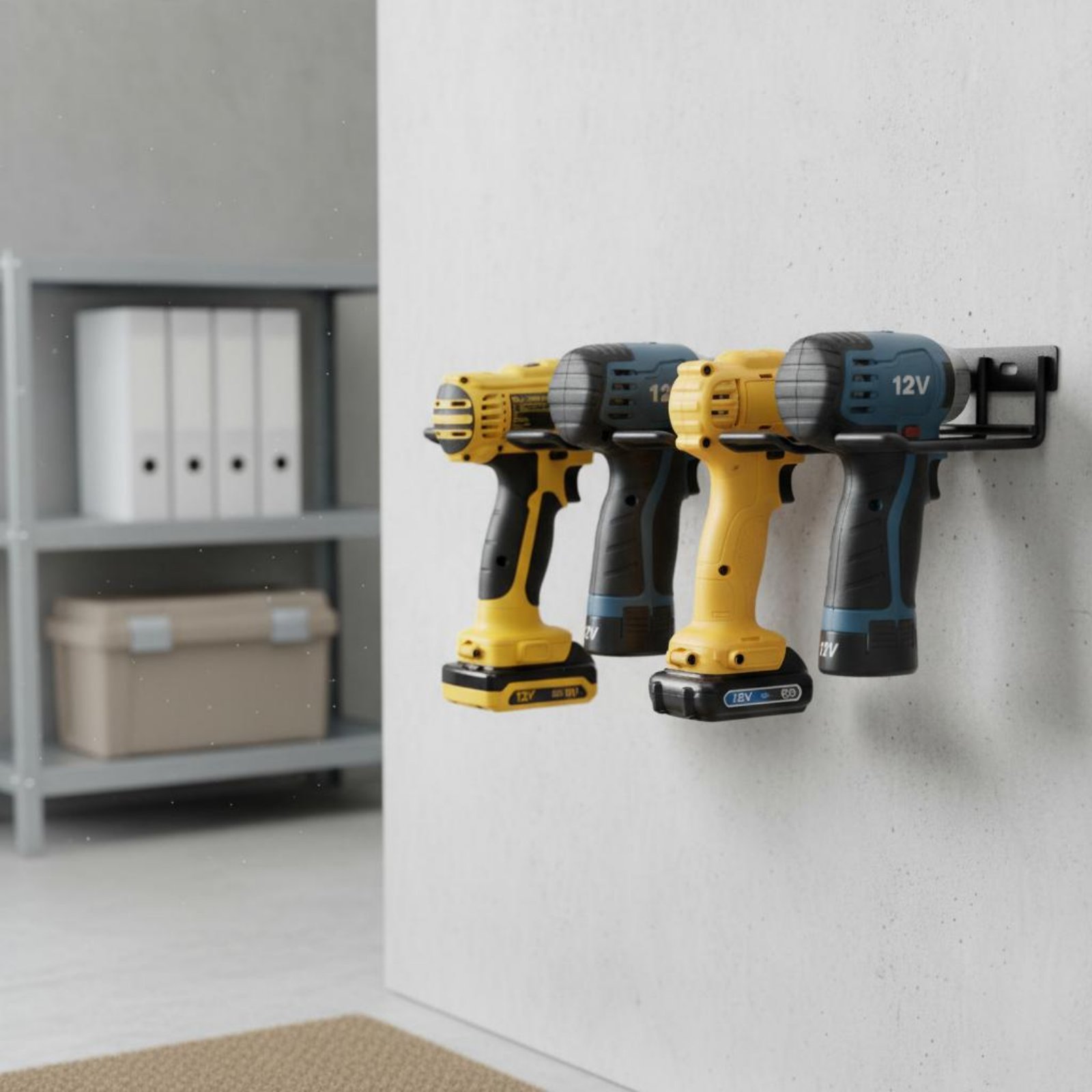 Wall Mount Drill Holder Easy I - Tools In Workshop ulasan dan harga