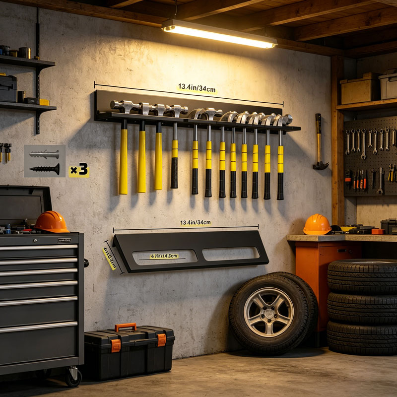 Wall Mounted Metal Tool Storag - Workshop Tools Hammer ulasan dan harga