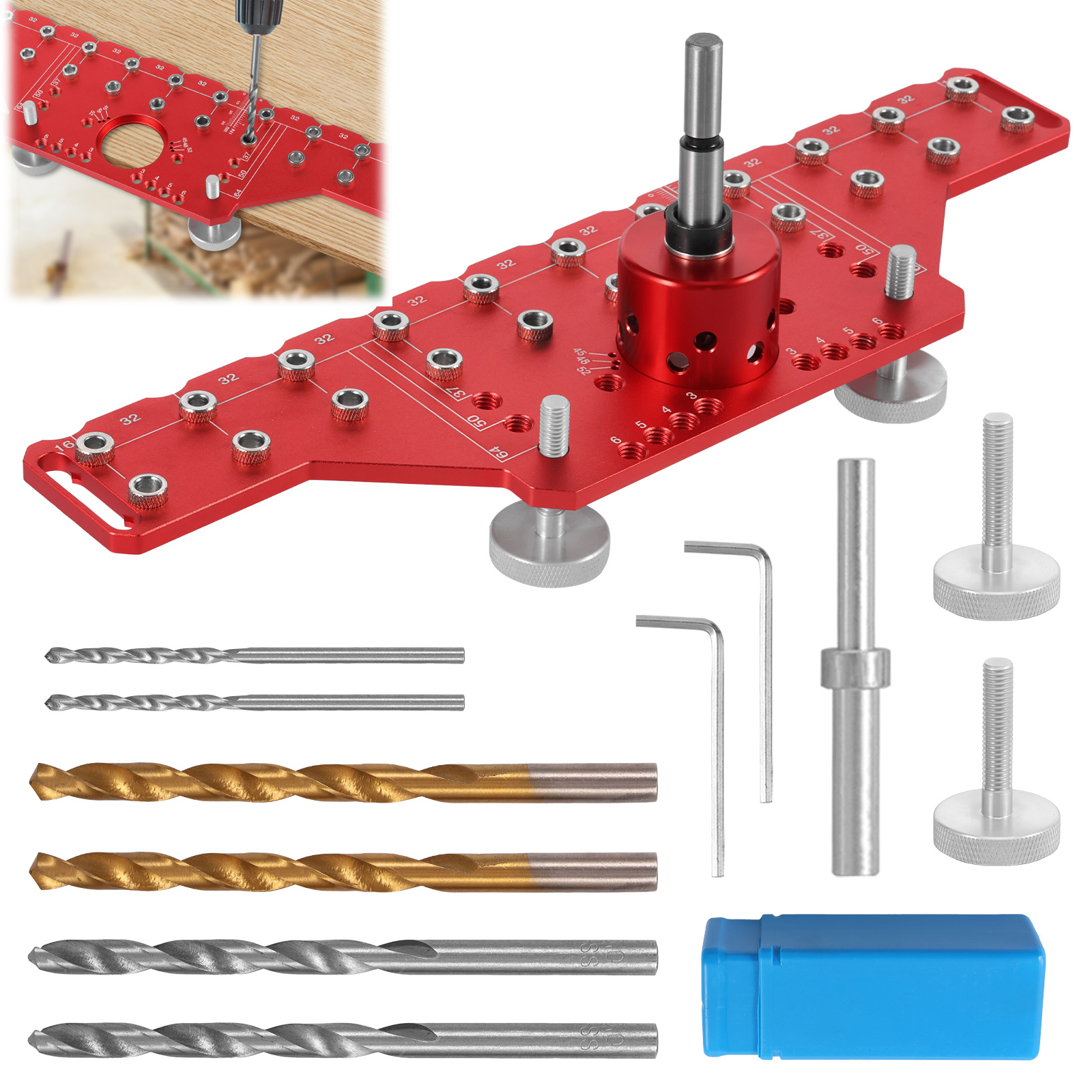 2 In 1 Shelf Pin Jig and Cabin - Workshop Tools Shelf ulasan dan harga