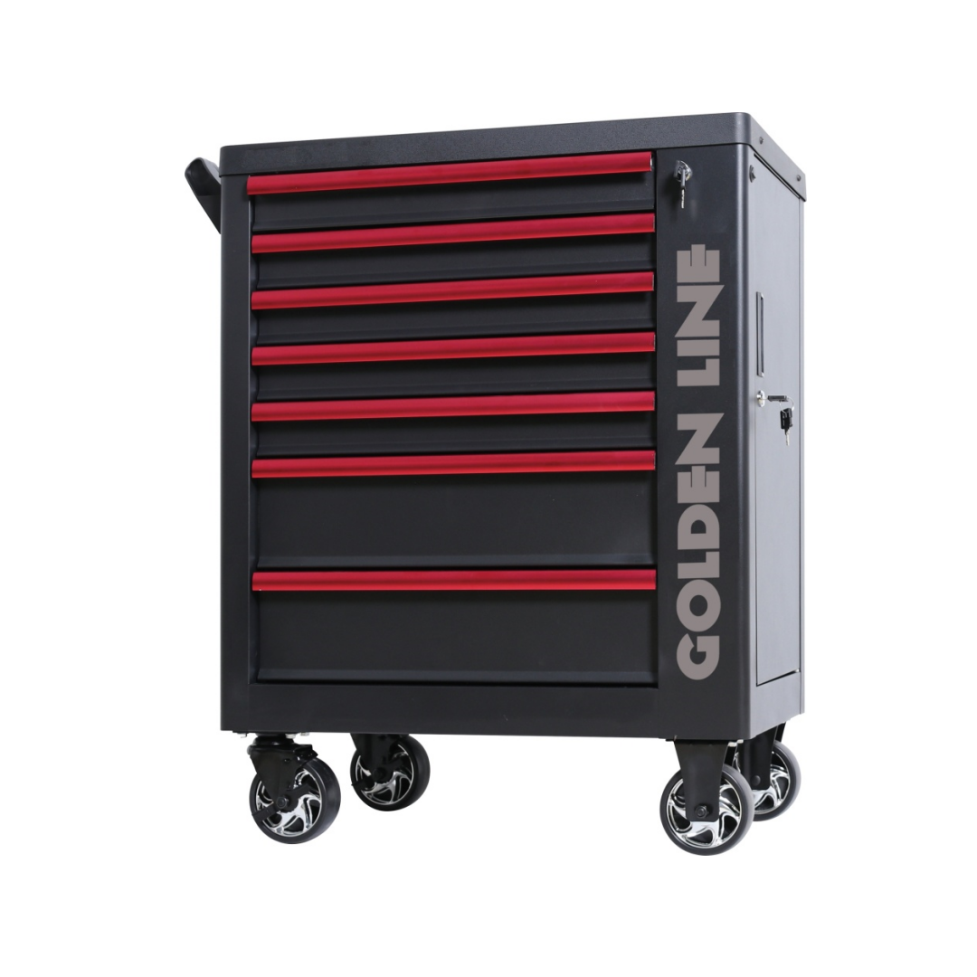 7 Drawers Workshop Rolling Met - Workshop Tools Trolley ulasan dan harga