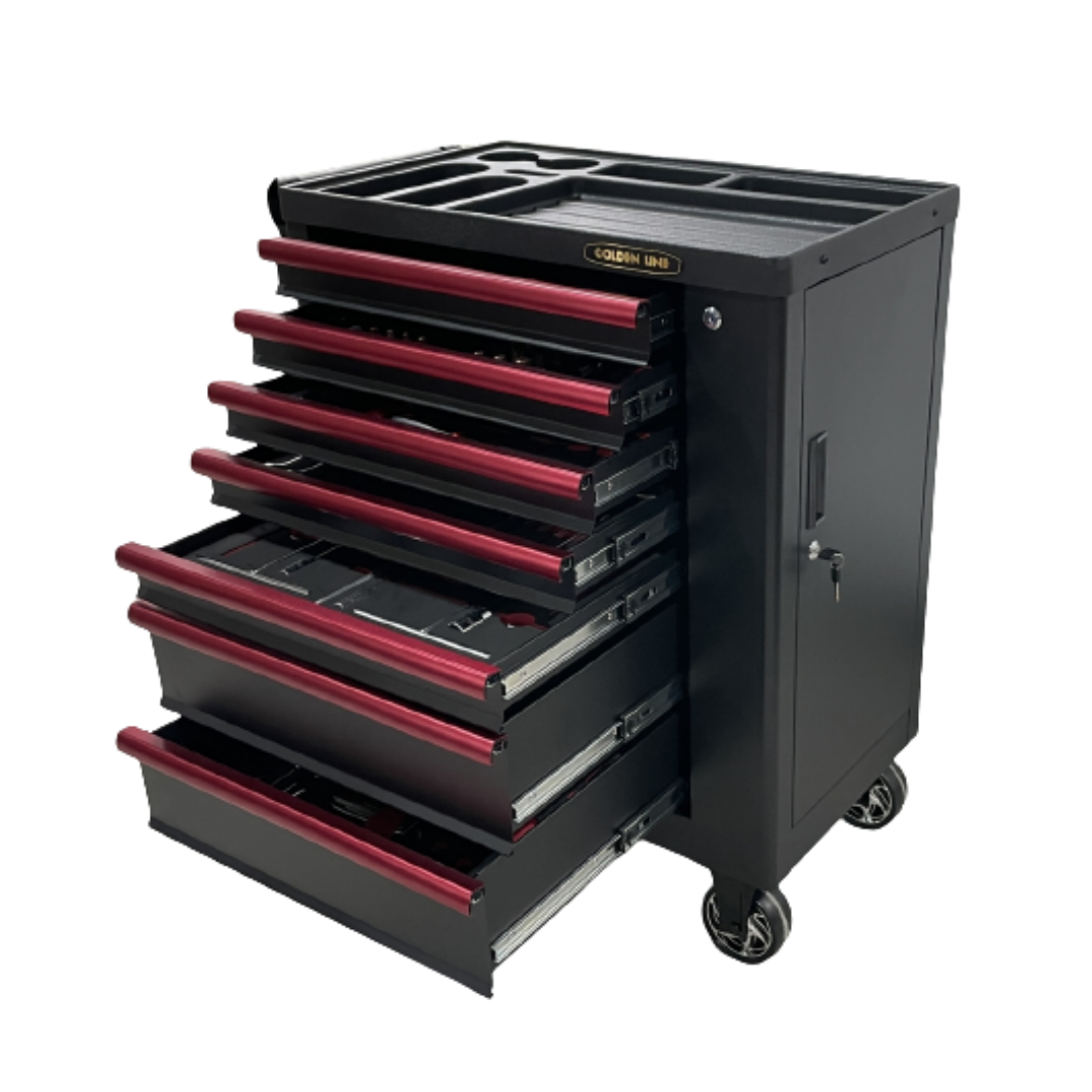 7 Drawers Workshop Rolling Met - Workshop Tools Trolley ulasan dan harga