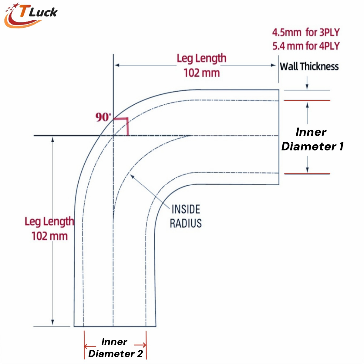 1PC 90 degree Elbow Reduce Sil - Pipe Clamp Bar ulasan dan harga