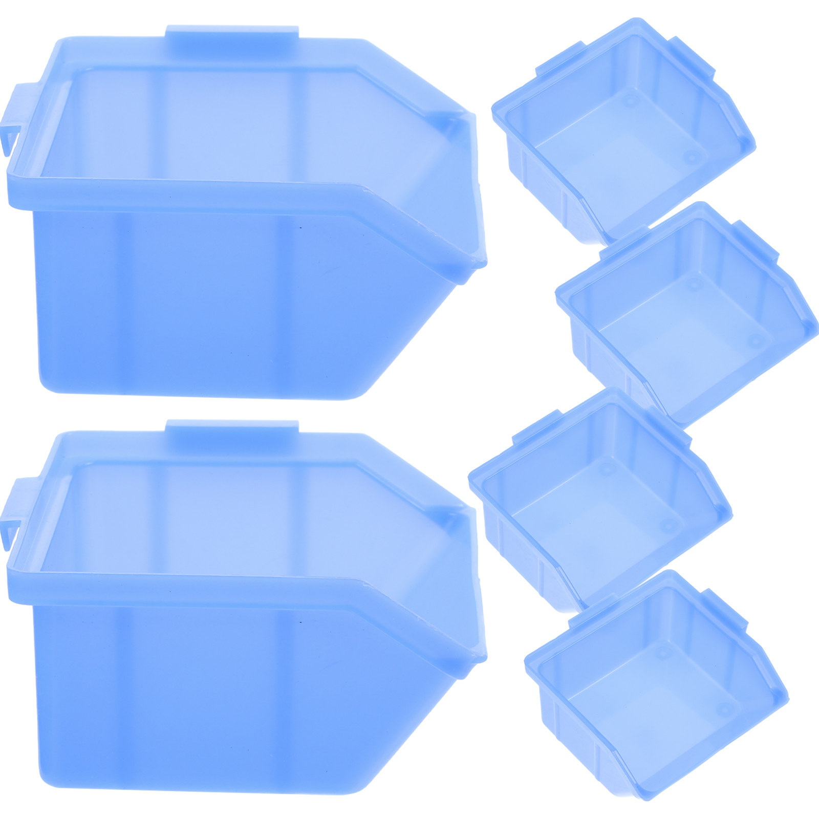 6Pcs Heavy Duty PP Plastic Par - Workshop Tools Shelf ulasan dan harga