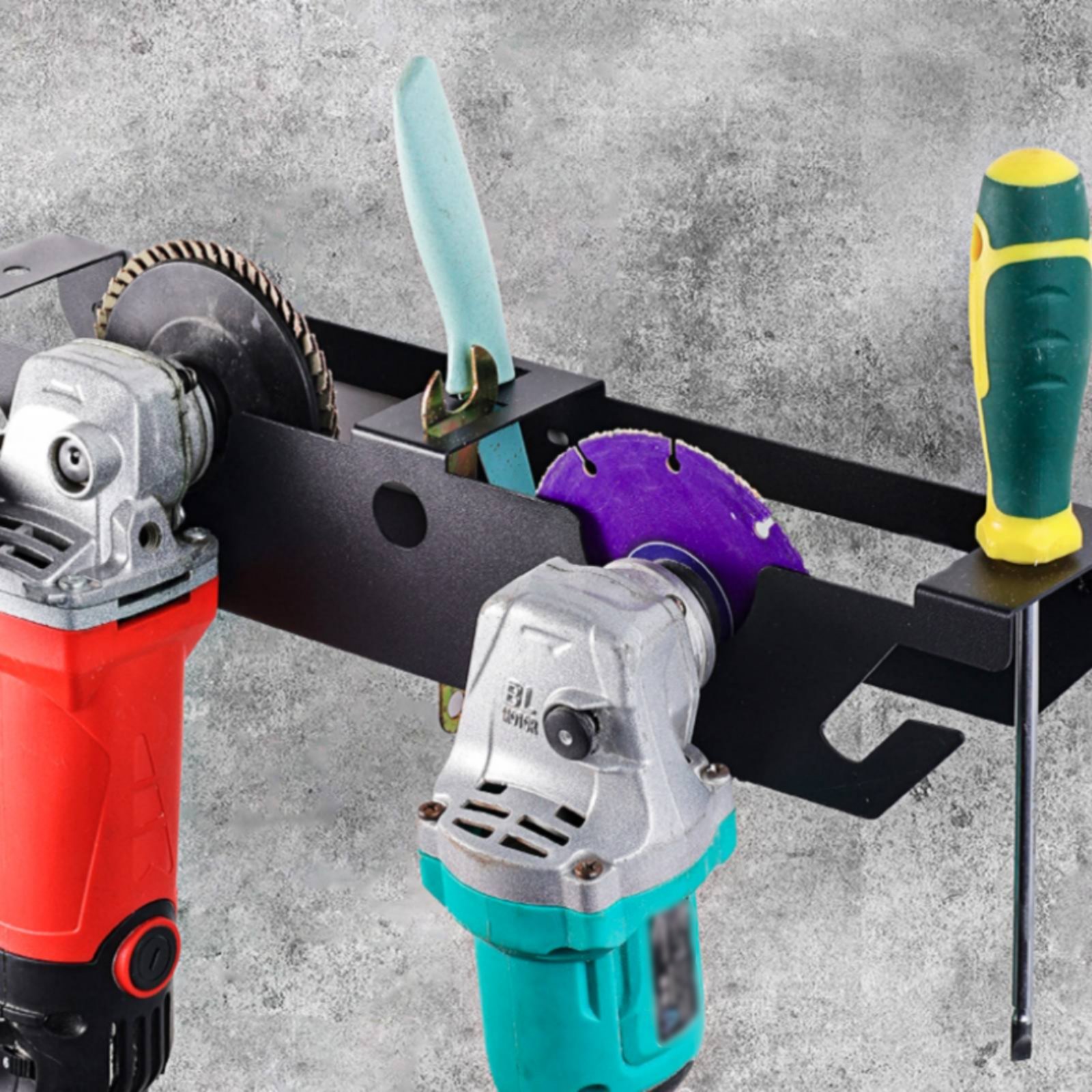 4 Bay Angle Grinder Rack Heavy - Tools In Workshop ulasan dan harga