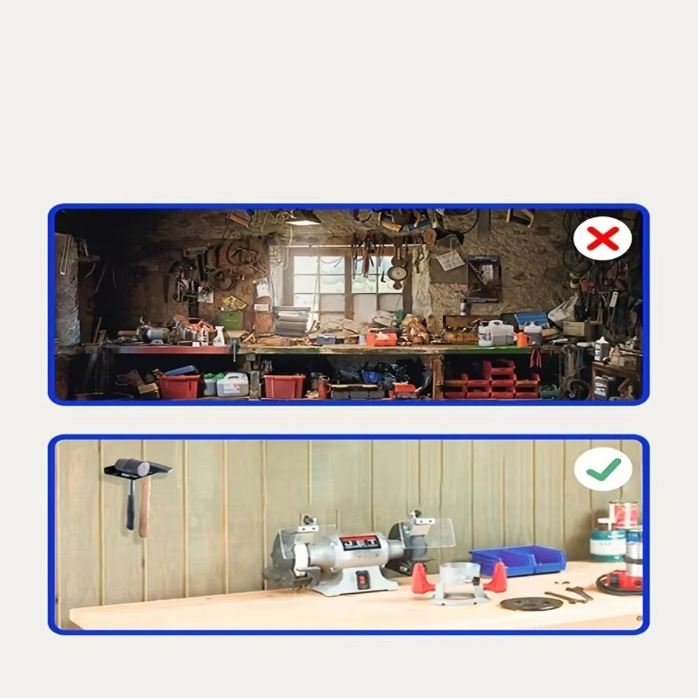 Portable Metal Hammer Rack Wal - Workshop Tools Shelf ulasan dan harga
