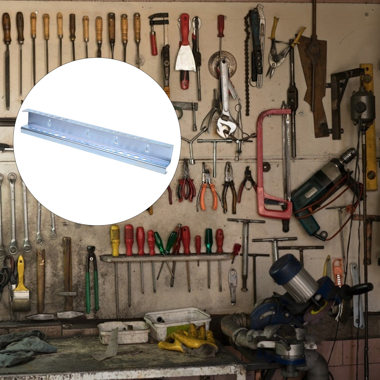 1Pcs Metal Garage Tool Pegboar - Workshop Tools Board ulasan dan harga