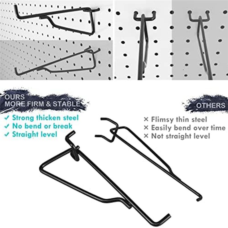 75STO-Peg Board Shelf Hooks, 8 - Workshop Tools Shelf ulasan dan harga