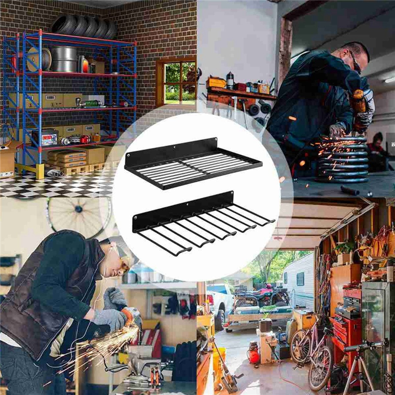 Hand Drill Tool Holder Wall Mo - Workshop Tools Shelf ulasan dan harga