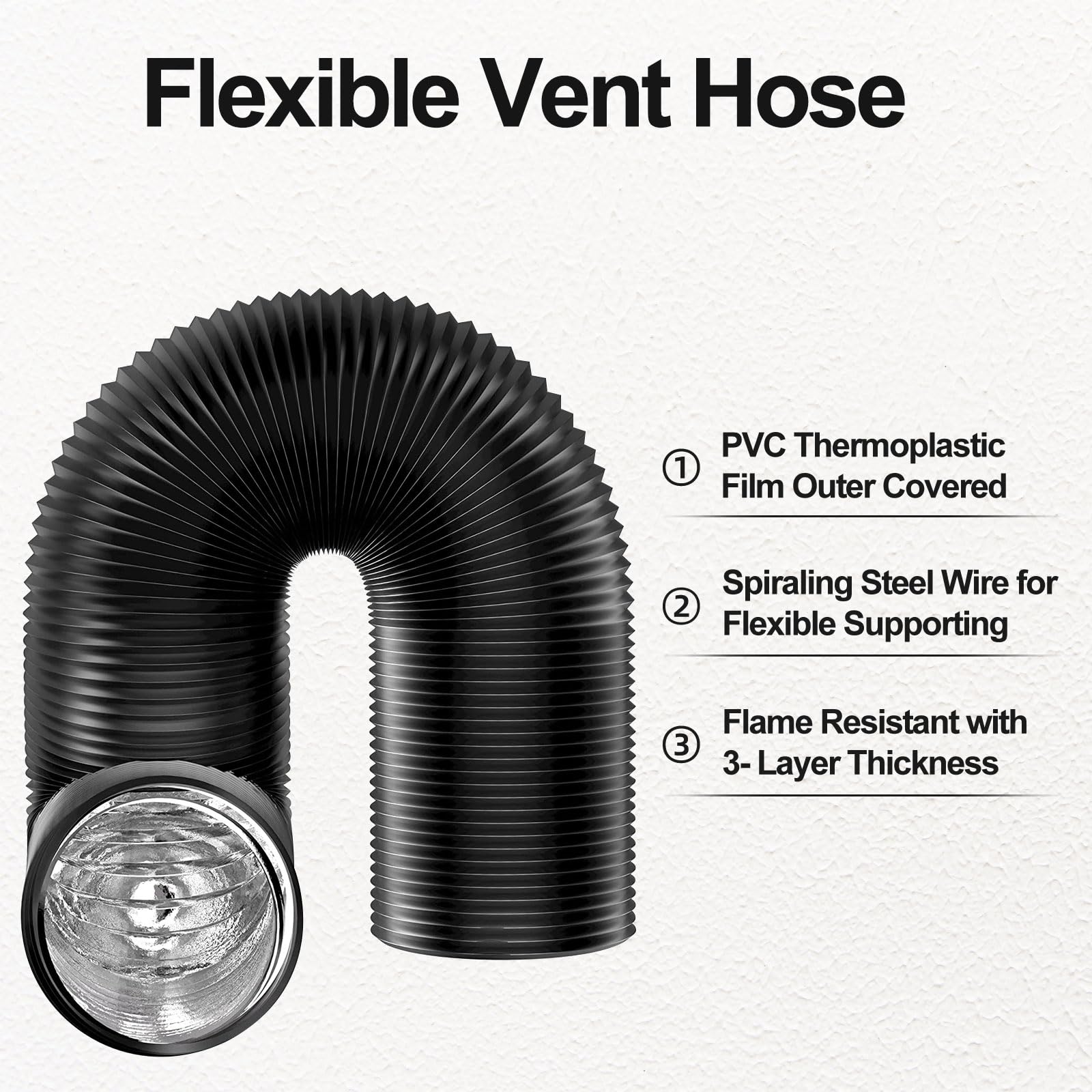 4 inch Dryer Vent Hose with 2  - Pipe Clamp Bar ulasan dan harga