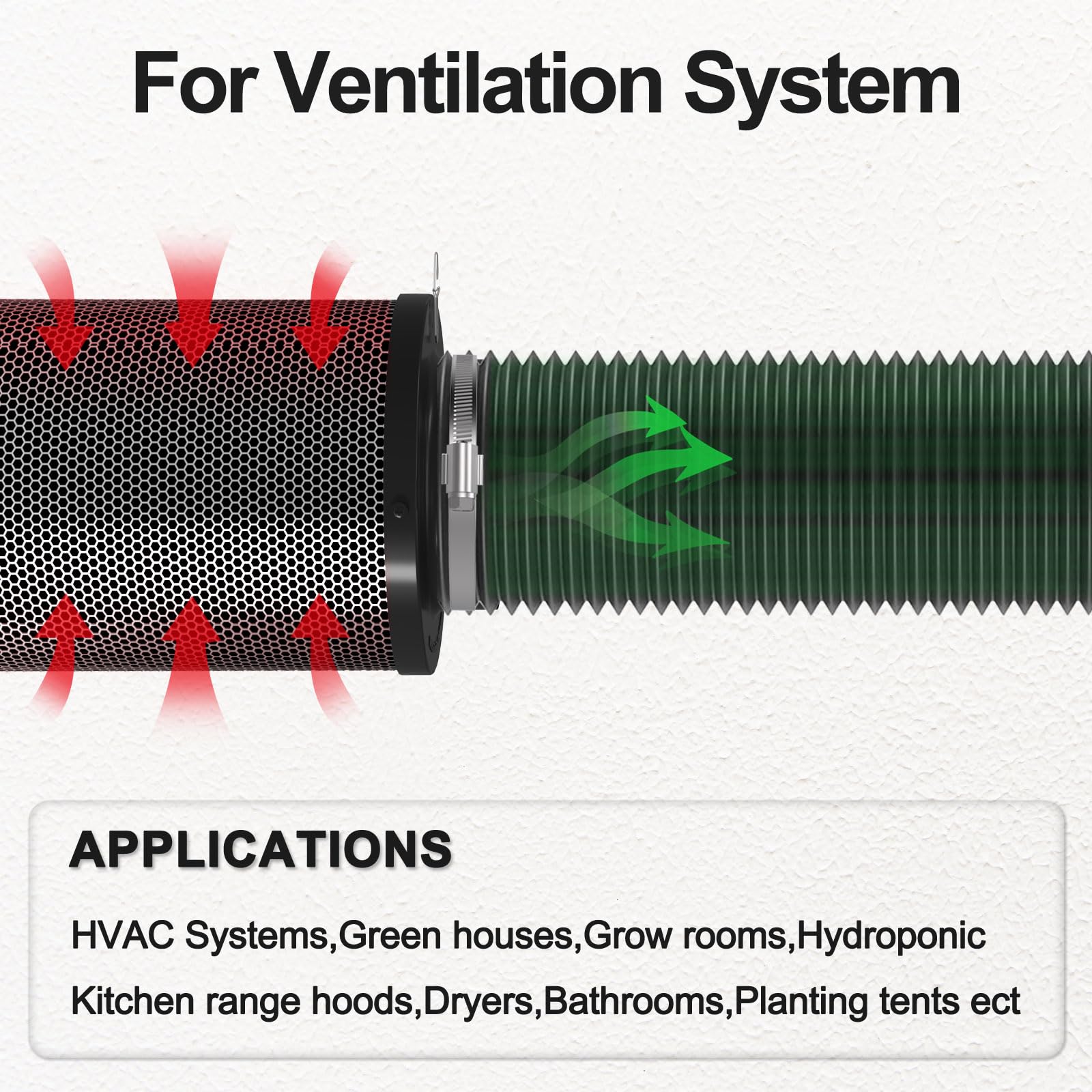 4 inch Dryer Vent Hose with 2  - Pipe Clamp Bar ulasan dan harga