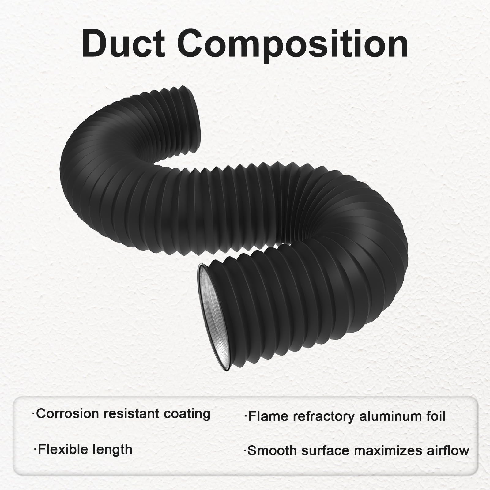 4 inch Dryer Vent Hose with 2  - Pipe Clamp Bar ulasan dan harga