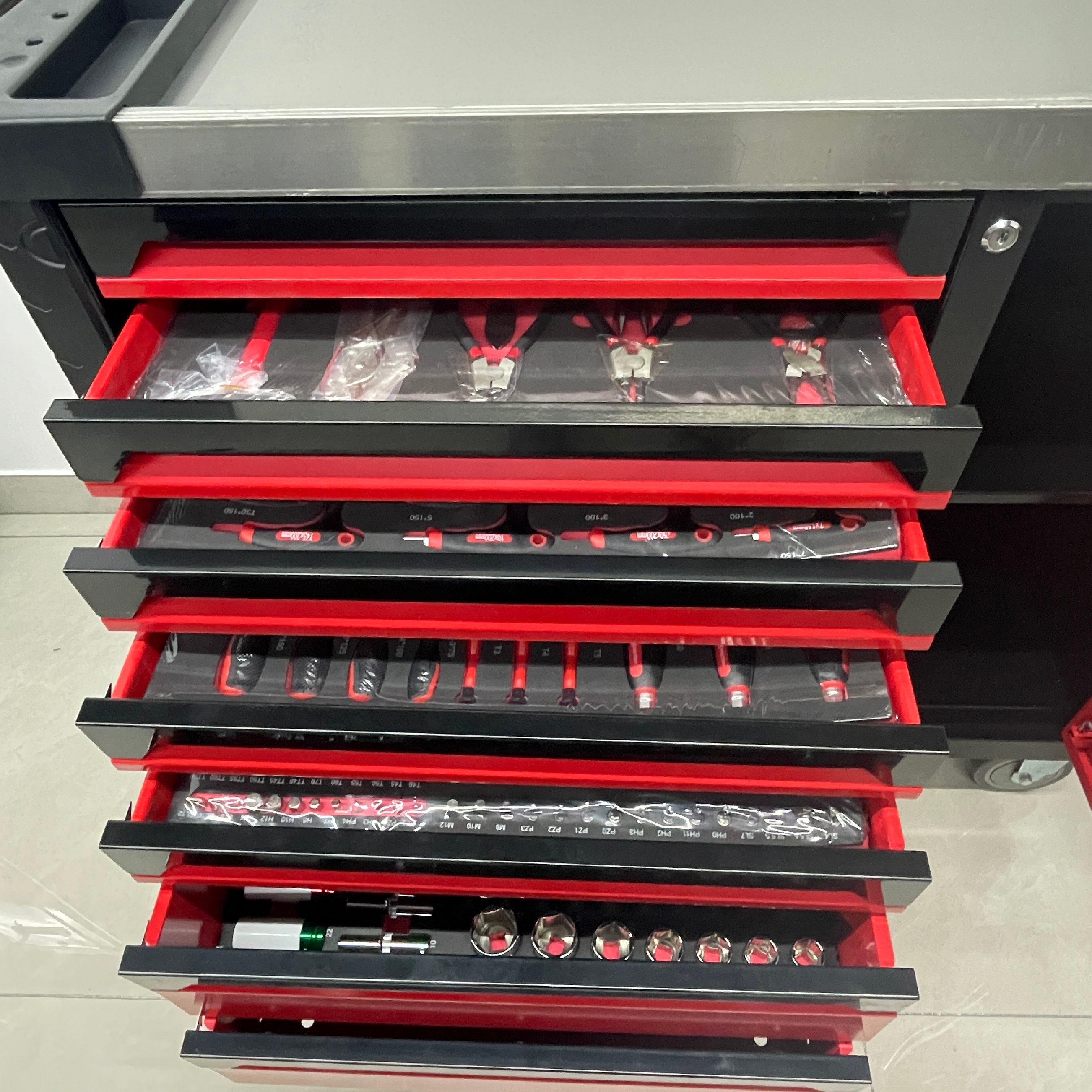 CE Certified 7 Drawer Tool Cab - Workshop Tools Trolley ulasan dan harga