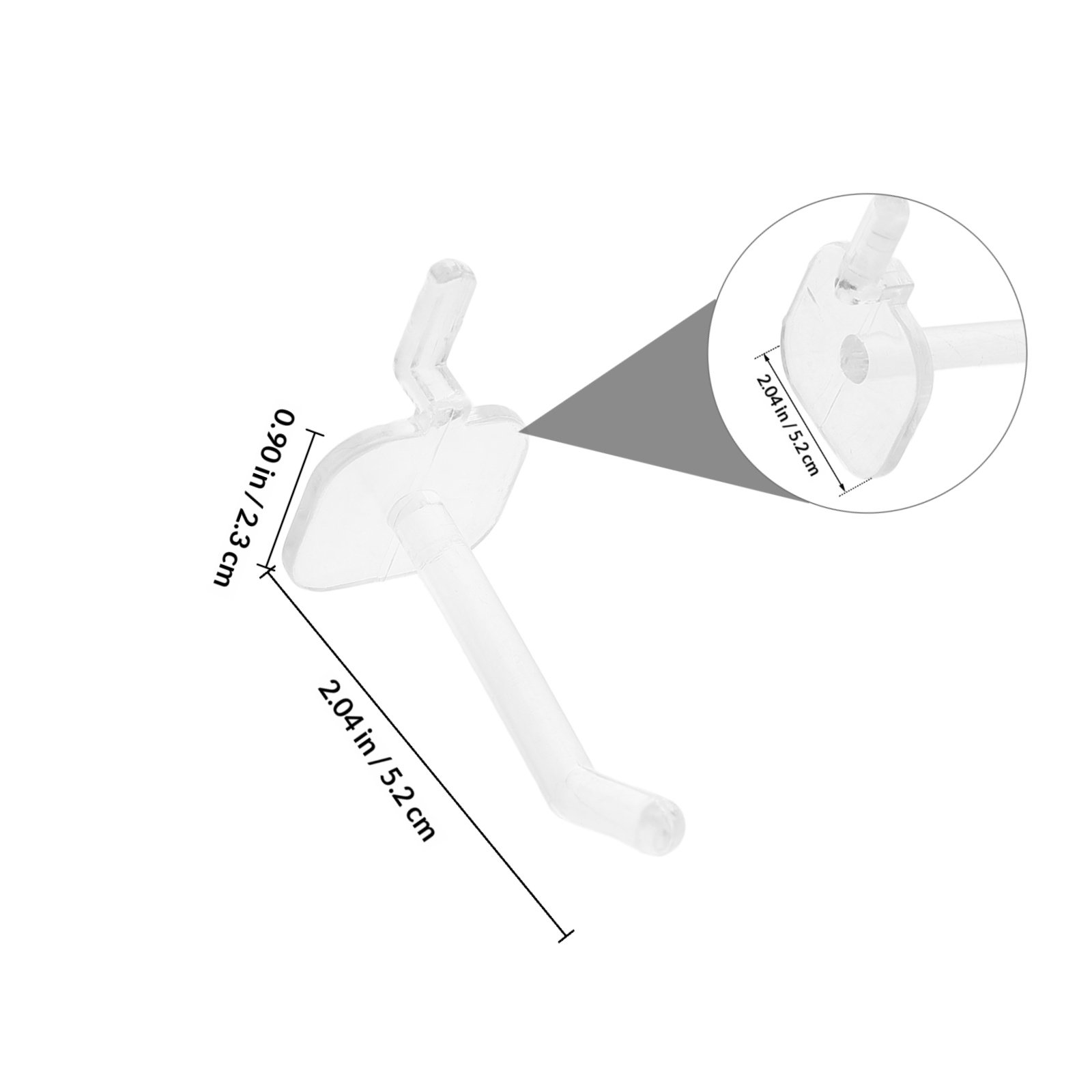50Pcs Transparent Plastic Hook - Workshop Tools Board ulasan dan harga