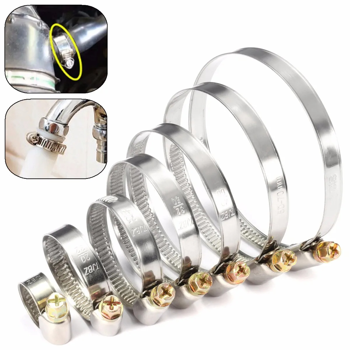 5/10pcs Pipe Clamps Stainless  - Pipe Clamp Bar ulasan dan harga