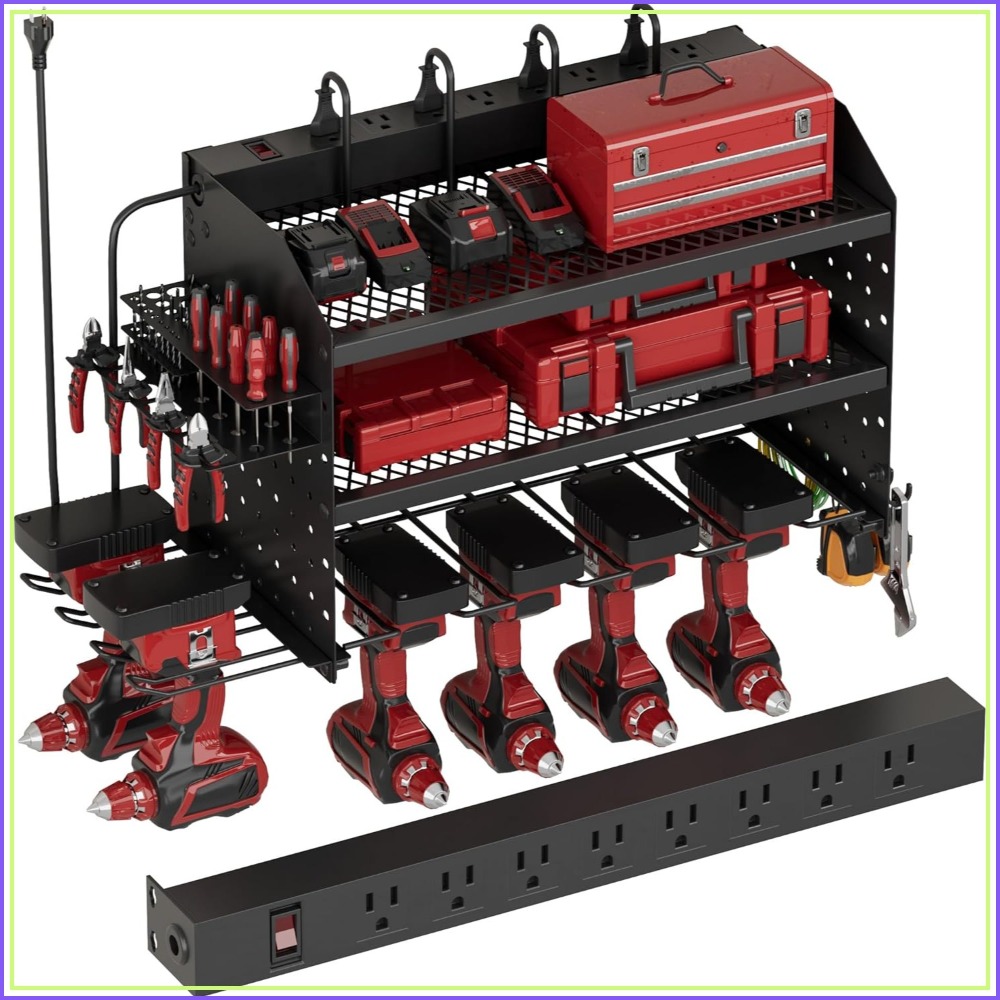 Power Tool Organizer Wall Moun - Workshop Tools Shelf ulasan dan harga