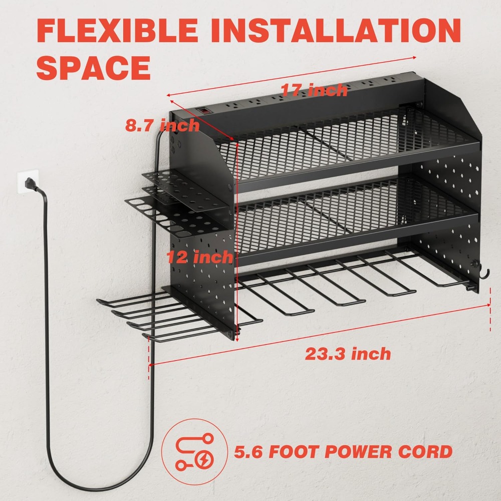 Power Tool Organizer Wall Moun - Workshop Tools Shelf ulasan dan harga