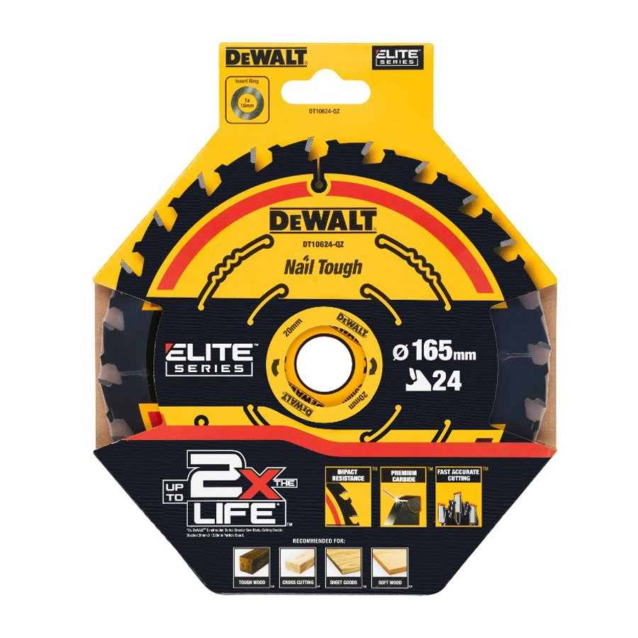 DEWALT DT10624-QZ 1/3pcs 24T C - Tool Workshop ulasan dan harga