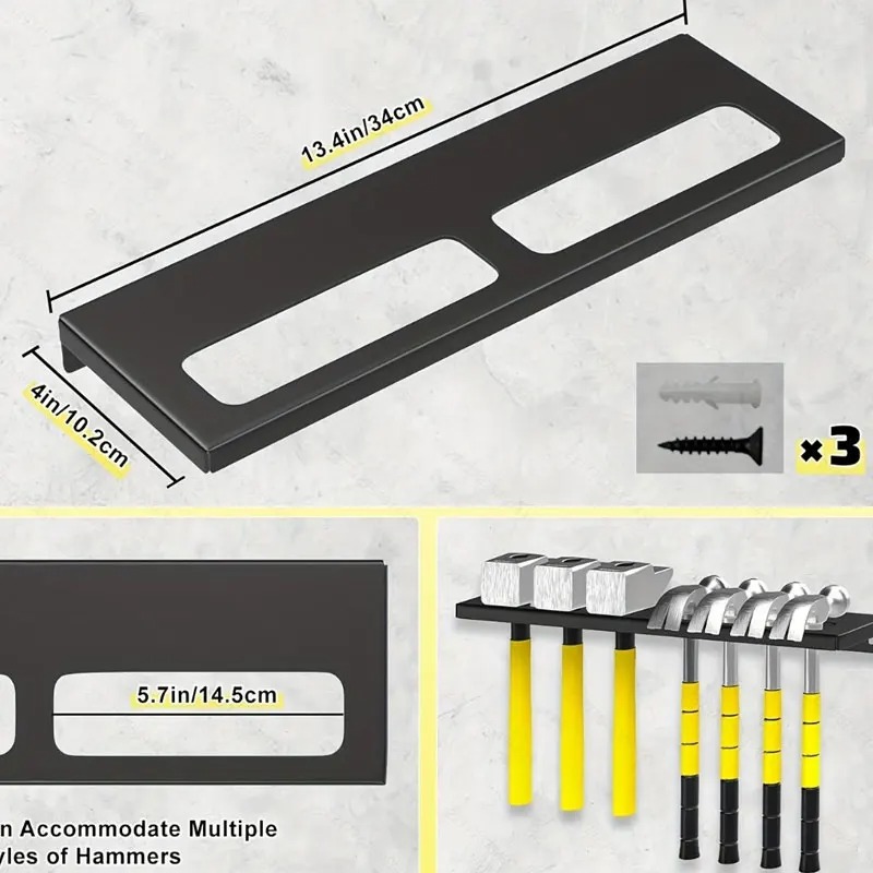Steel Wall Tool Organizer Meta - Workshop Tools Hammer ulasan dan harga
