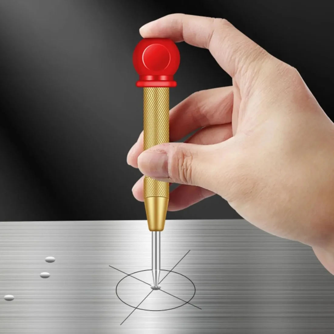 Center Punch with Cap for Meta - Workshop Marking Tools ulasan dan harga