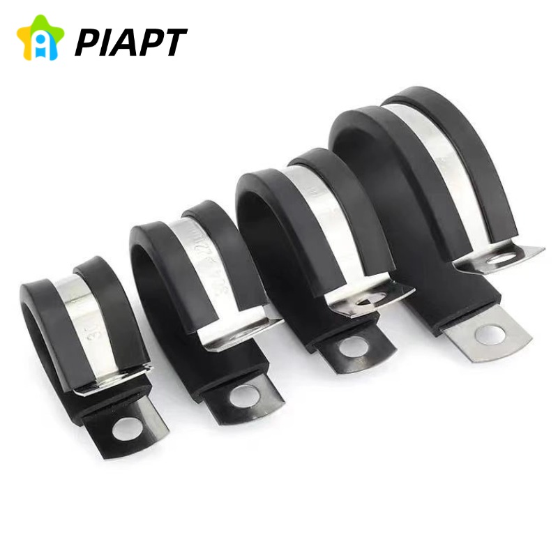 2/5/10PCS Rubber Lined P Clips - Pipe Clamp Bar ulasan dan harga