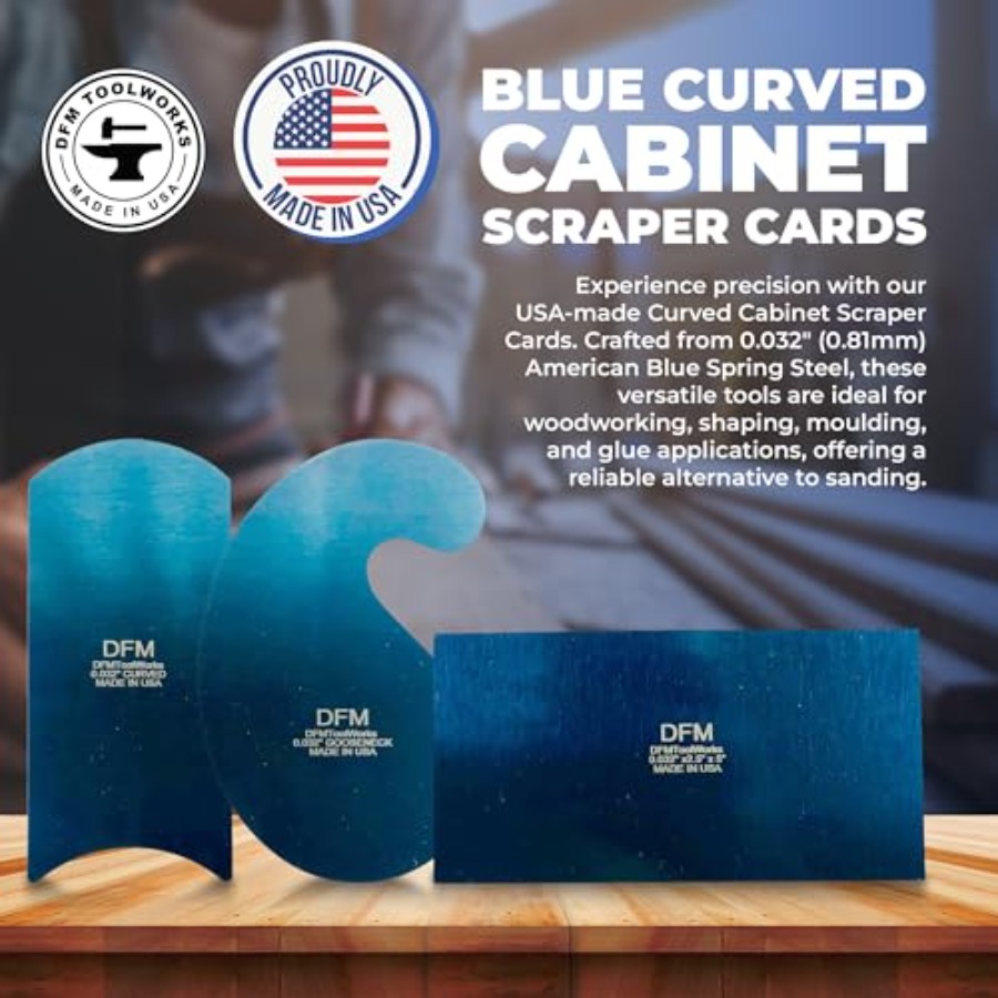 DFM Tool Works Blue Curved Cab - Card Scraper Cabinet ulasan dan harga