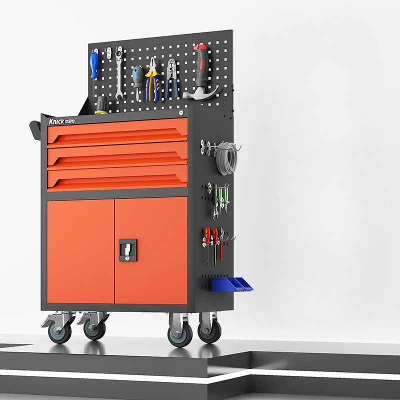 Mobile Tool Cart Cabinet Works - Workshop Tools Trolley ulasan dan harga