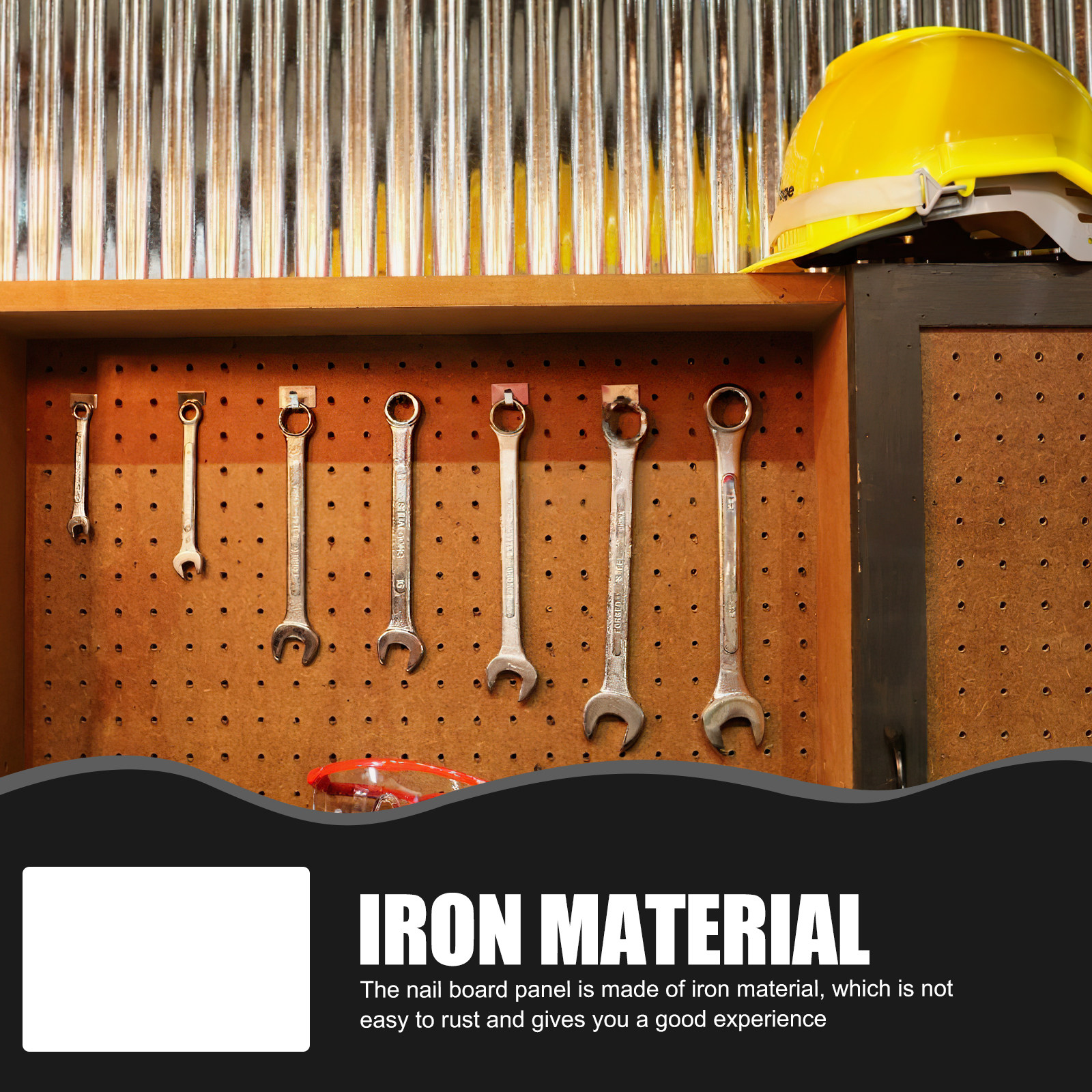 Metal Pegboard Panel Heavy Dut - Workshop Tools Board ulasan dan harga