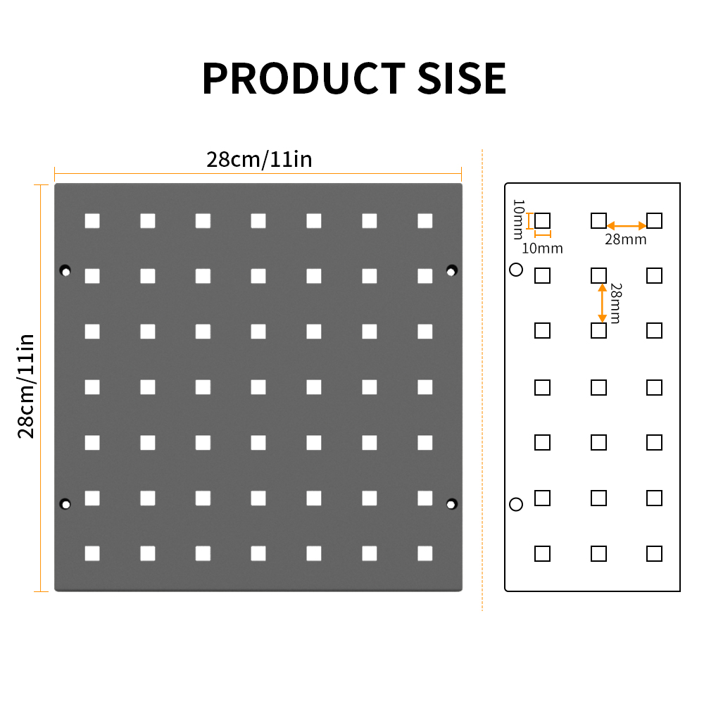 Pegboard 28cm Square | Multi-U - Workshop Tools Uses ulasan dan harga