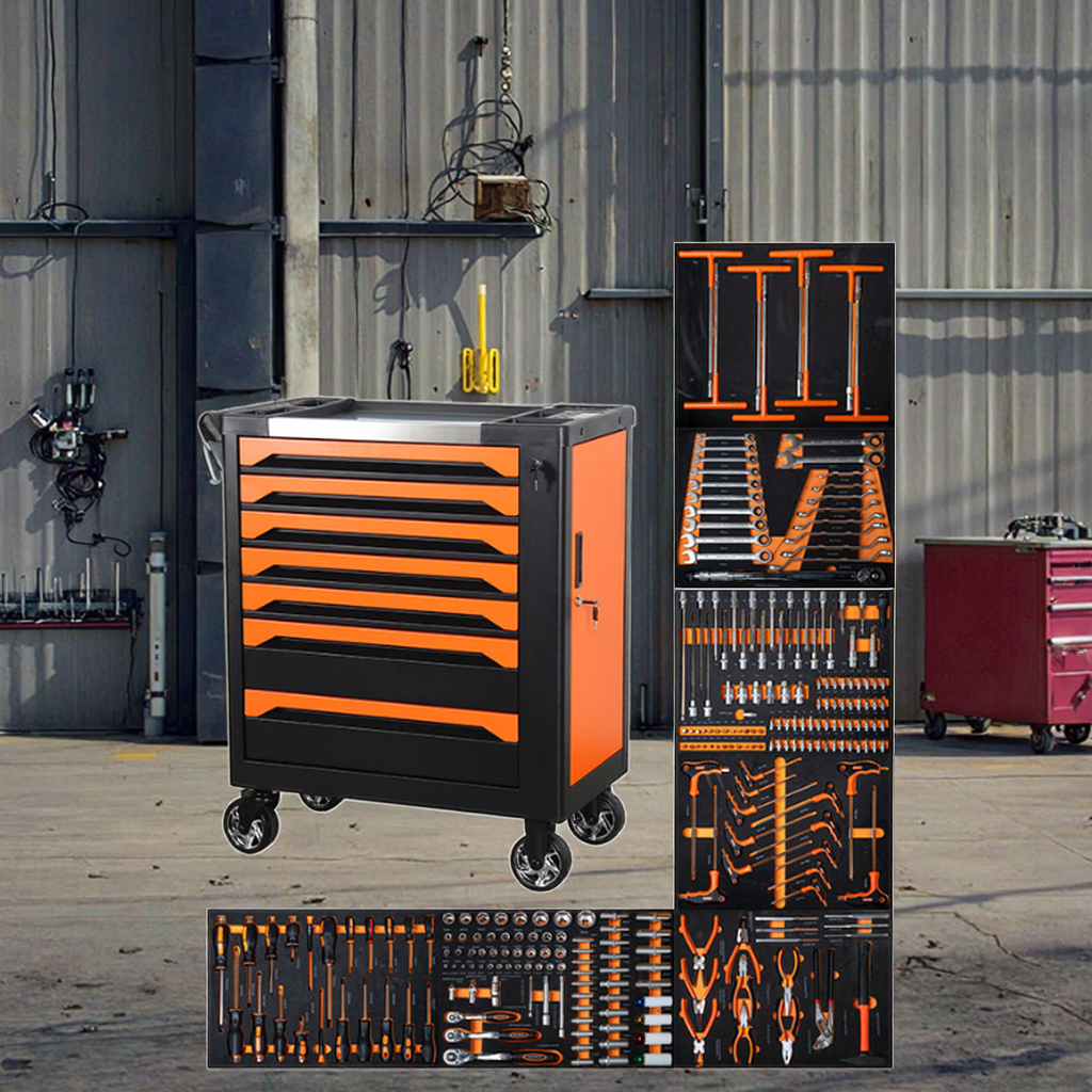 Industrial Tool Cabinet With 2 - Workshop Tools Trolley ulasan dan harga